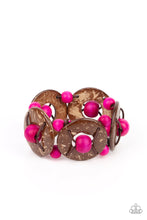 Load image into Gallery viewer, paparazzi-accessories-island-adventure-pink-bracelet

