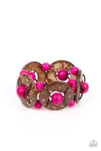paparazzi-accessories-island-adventure-pink-bracelet