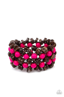 paparazzi-accessories-tahiti-tourist-pink-bracelet