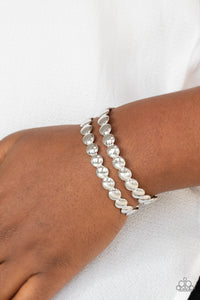 On The Spot Shimmer - Silver Bracelet - Paparazzi Jewelry