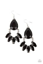 Load image into Gallery viewer, paparazzi-accessories-powerhouse-call-black-earrings
