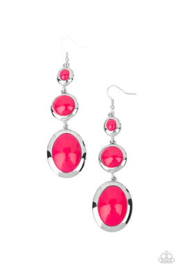 paparazzi-accessories-retro-reality-pink-earrings