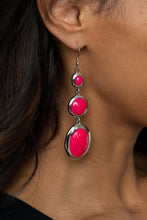 Load image into Gallery viewer, Retro Reality - Pink Earrings - Paparazzi Jewelry
