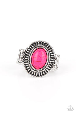 paparazzi-accessories-badlands-to-the-bone-pink-ring