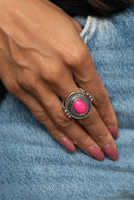 Load image into Gallery viewer, BADLANDS To The Bone - Pink Ring - Paparazzi Jewelry
