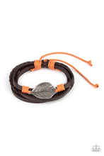 Load image into Gallery viewer, paparazzi-accessories-frond-and-center-orange-bracelet
