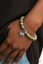 Load image into Gallery viewer, Butterfly Wishes - Yellow Bracelet - Paparazzi Jewelry
