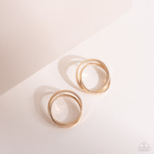Load image into Gallery viewer, Always In The Loop - Gold Post Earrings - Paparazzi Jewelry
