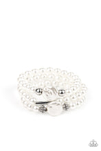 Load image into Gallery viewer, paparazzi-accessories-exquisitely-elegant-white-bracelet
