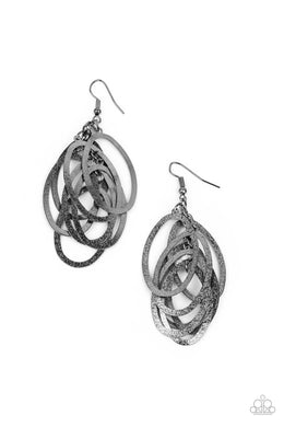 paparazzi-accessories-mind-oval-matter-black-earrings