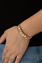 Load image into Gallery viewer, Across The HEIR-Waves - Gold Bracelet - Paparazzi Jewelry

