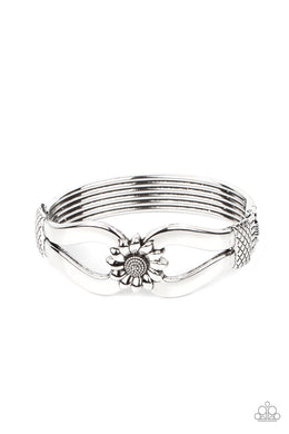paparazzi-accessories-let-a-hundred-sunflowers-bloom-silver-bracelet