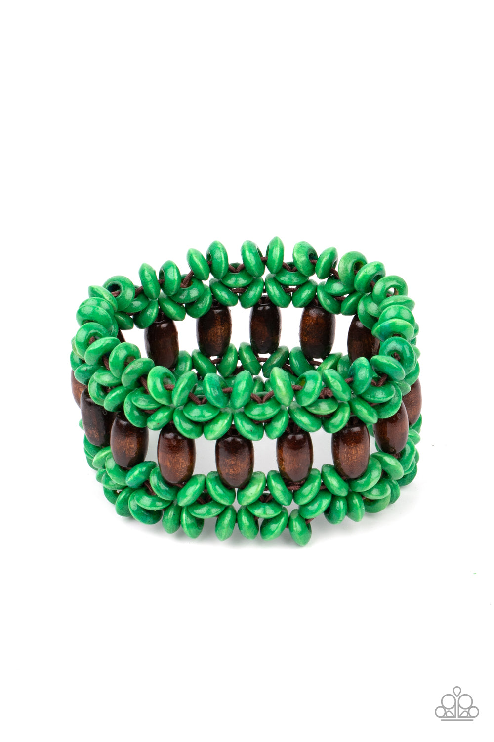 paparazzi-accessories-bali-beach-retreat-green-bracelet