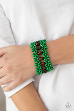 Load image into Gallery viewer, Bali Beach Retreat - Green Bracelet - Paparazzi Jewelry
