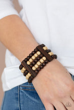 Load image into Gallery viewer, Caribbean Catwalk - Brown Bracelet - Paparazzi Jewelry
