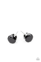 Load image into Gallery viewer, paparazzi-accessories-modest-motivation-black-post earrings
