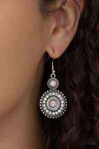 Opulent Outreach - Pink Earrings - Paparazzi Jewelry
