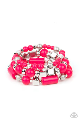 paparazzi-accessories-perfectly-prismatic-pink-bracelet