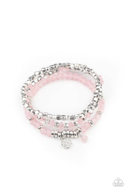 paparazzi-accessories-glacial-glimmer-pink-bracelet