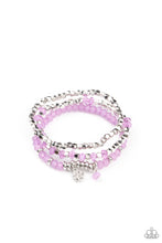 Load image into Gallery viewer, paparazzi-accessories-glacial-glimmer-purple-bracelet
