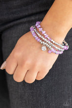 Load image into Gallery viewer, Glacial Glimmer - Purple Bracelet - Paparazzi Jewelry
