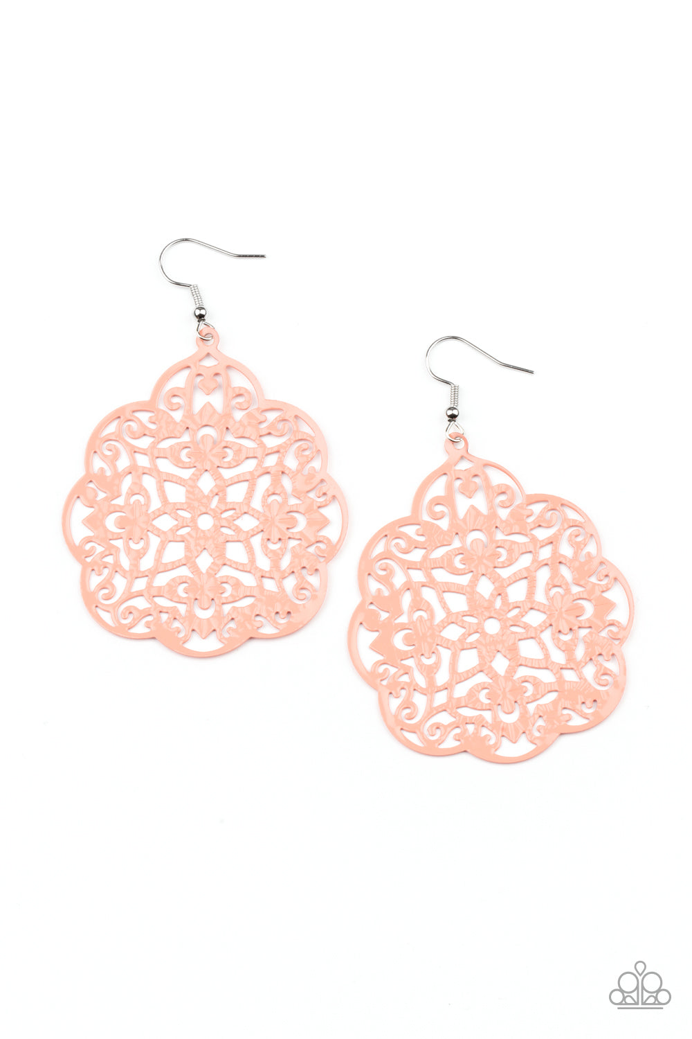 paparazzi-accessories-mediterranean-eden-orange-earrings
