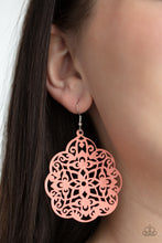 Load image into Gallery viewer, Mediterranean Eden - Orange Earrings - Paparazzi Jewelry
