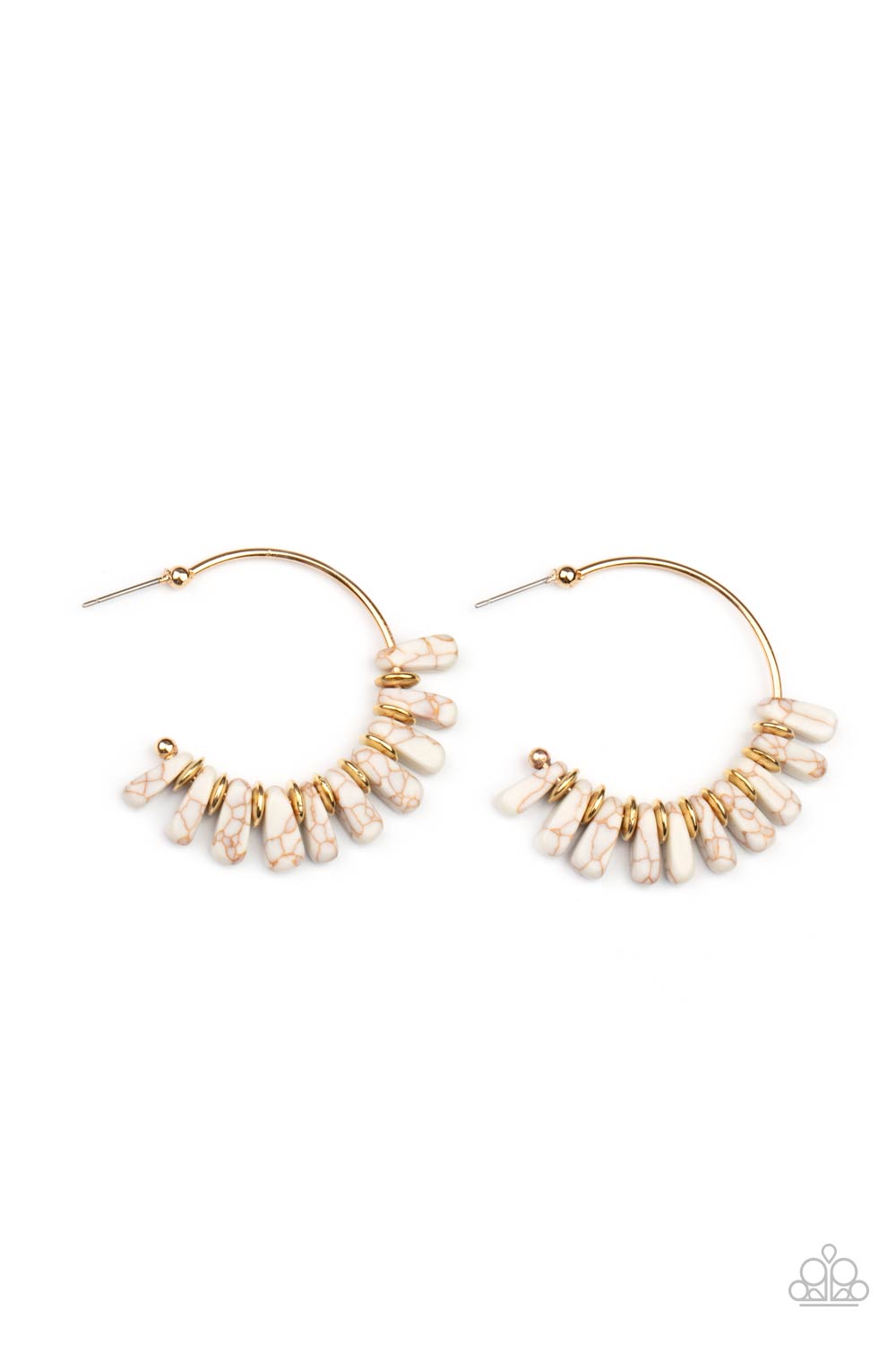 paparazzi-accessories-poshly-primitive-white-earrings