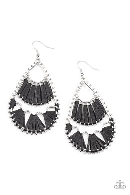 paparazzi-accessories-samba-scene-black-earrings