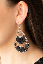 Load image into Gallery viewer, Samba Scene - Black Earrings - Paparazzi Jewelry
