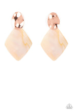 Load image into Gallery viewer, paparazzi-accessories-alluringly-lustrous-copper-post earrings
