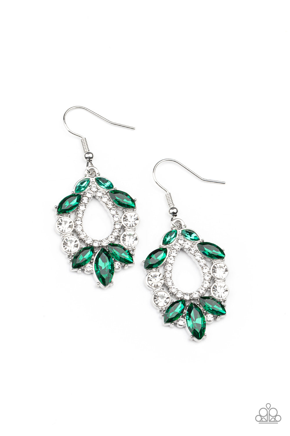 paparazzi-accessories-new-age-noble-green-earrings