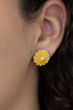 Load image into Gallery viewer, Budding Out - Orange Post Earrings - Paparazzi Jewelry
