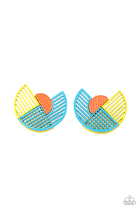 paparazzi-accessories-its-just-an-expression-blue-post earrings
