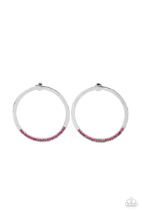 paparazzi-accessories-spot-on-opulence-pink-post earrings