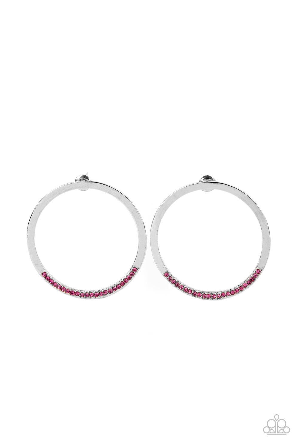 paparazzi-accessories-spot-on-opulence-pink-post earrings