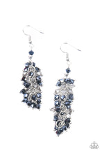 Load image into Gallery viewer, paparazzi-accessories-celestial-chandeliers-blue-earrings
