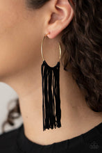 Load image into Gallery viewer, Flauntable Fringe - Gold Earrings - Paparazzi Jewelry
