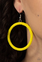 Load image into Gallery viewer, Beauty and the BEACH - Yellow Earrings - Paparazzi Jewelry
