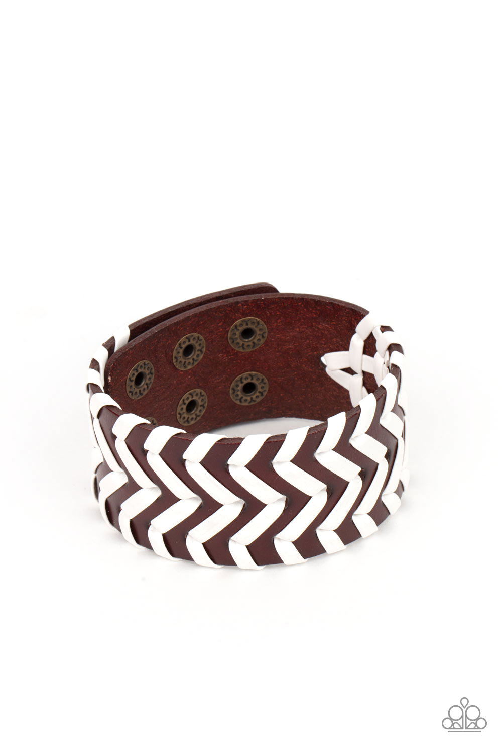 paparazzi-accessories-biker-badlands-brown-bracelet