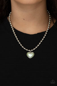 Heart Full of Fancy - Green Necklace - Paparazzi Jewelry