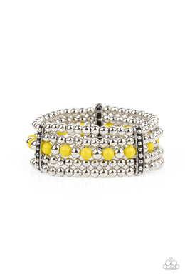 paparazzi-accessories-gloss-over-the-details-yellow-bracelet