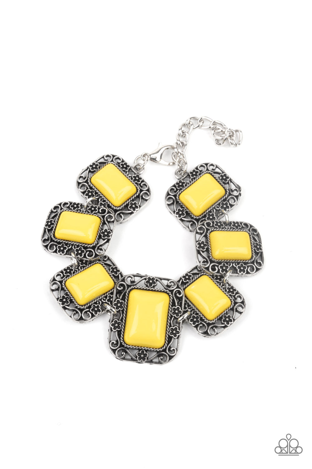paparazzi-accessories-retro-rodeo-yellow-bracelet