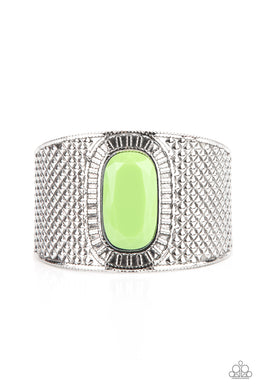 paparazzi-accessories-poshly-pharaoh-green-bracelet