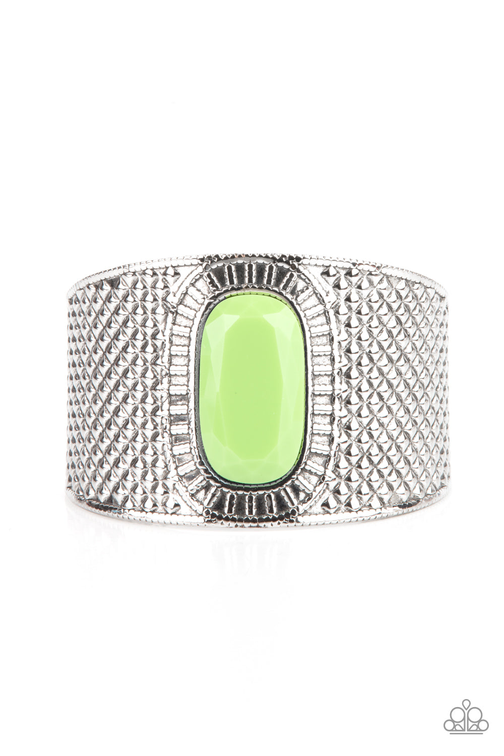 paparazzi-accessories-poshly-pharaoh-green-bracelet