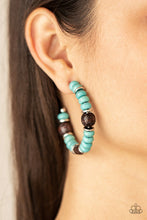 Load image into Gallery viewer, Definitely Down-To-Earth - Blue Earrings - Paparazzi Jewelry
