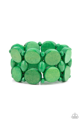 paparazzi-accessories-beach-bravado-green-bracelet