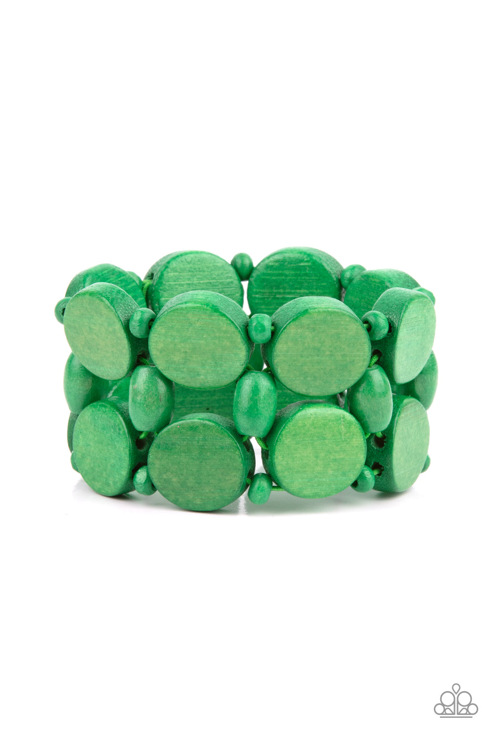 paparazzi-accessories-beach-bravado-green-bracelet