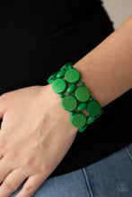 Load image into Gallery viewer, Beach Bravado - Green Bracelet - Paparazzi Jewelry
