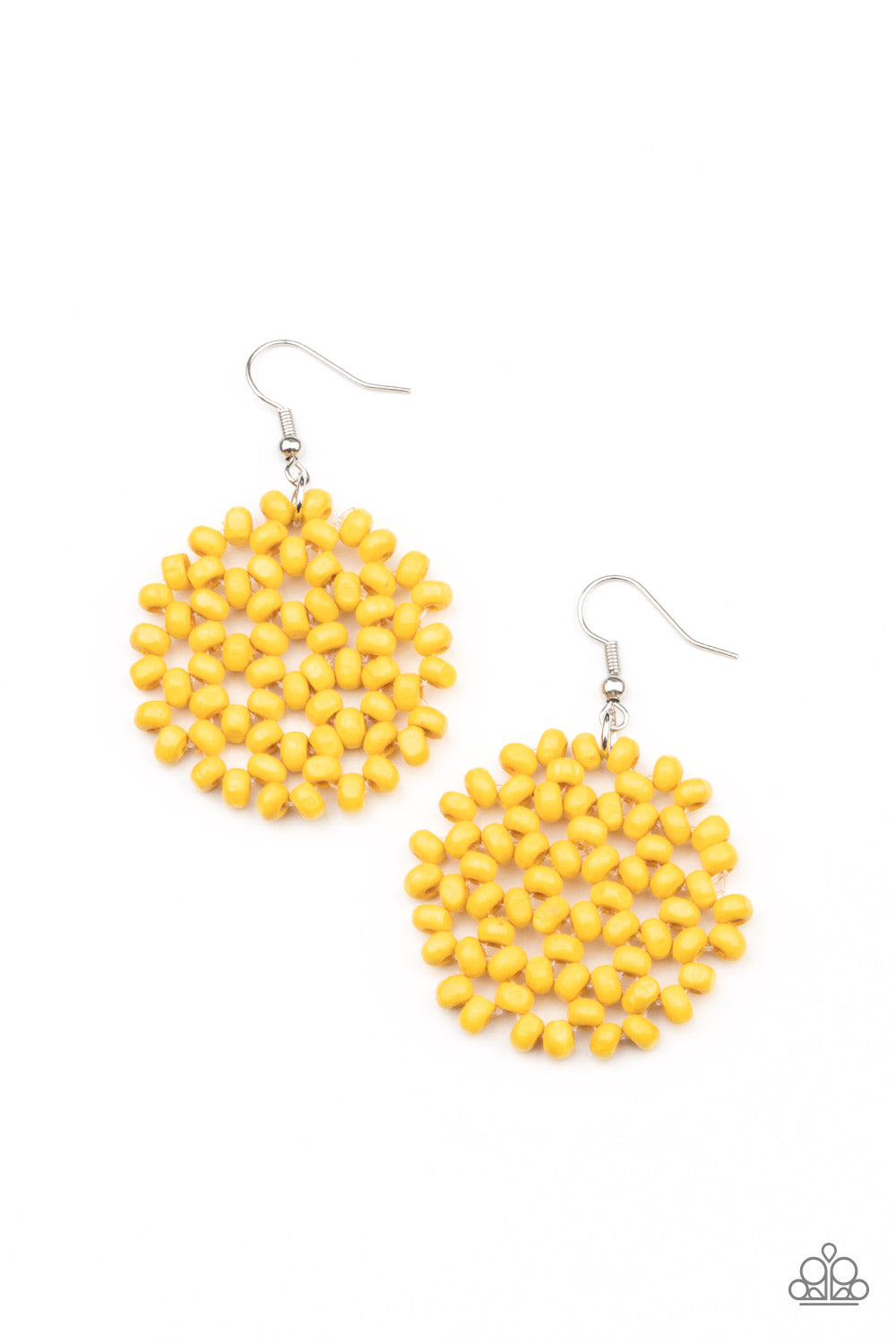 paparazzi-accessories-summer-escapade-yellow-earrings